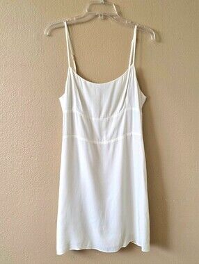 Sunday Best Aritzia Womens Slate White Jackson Mini Dress - Size Large